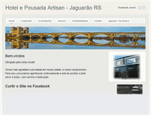 Tablet Screenshot of hotelpousadaartisan.com